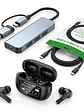Kit Gamer: Hub 4 en 1 + Cable Type-C 240W + Audífonos A9+ - Miniatura 2
