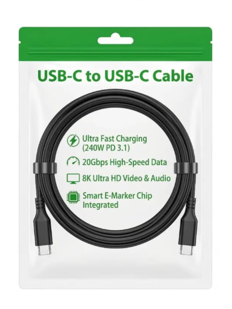 Pack 3 en1 Samsung A15: Carcasa + Vidrio + Cable USB-C 240W 3