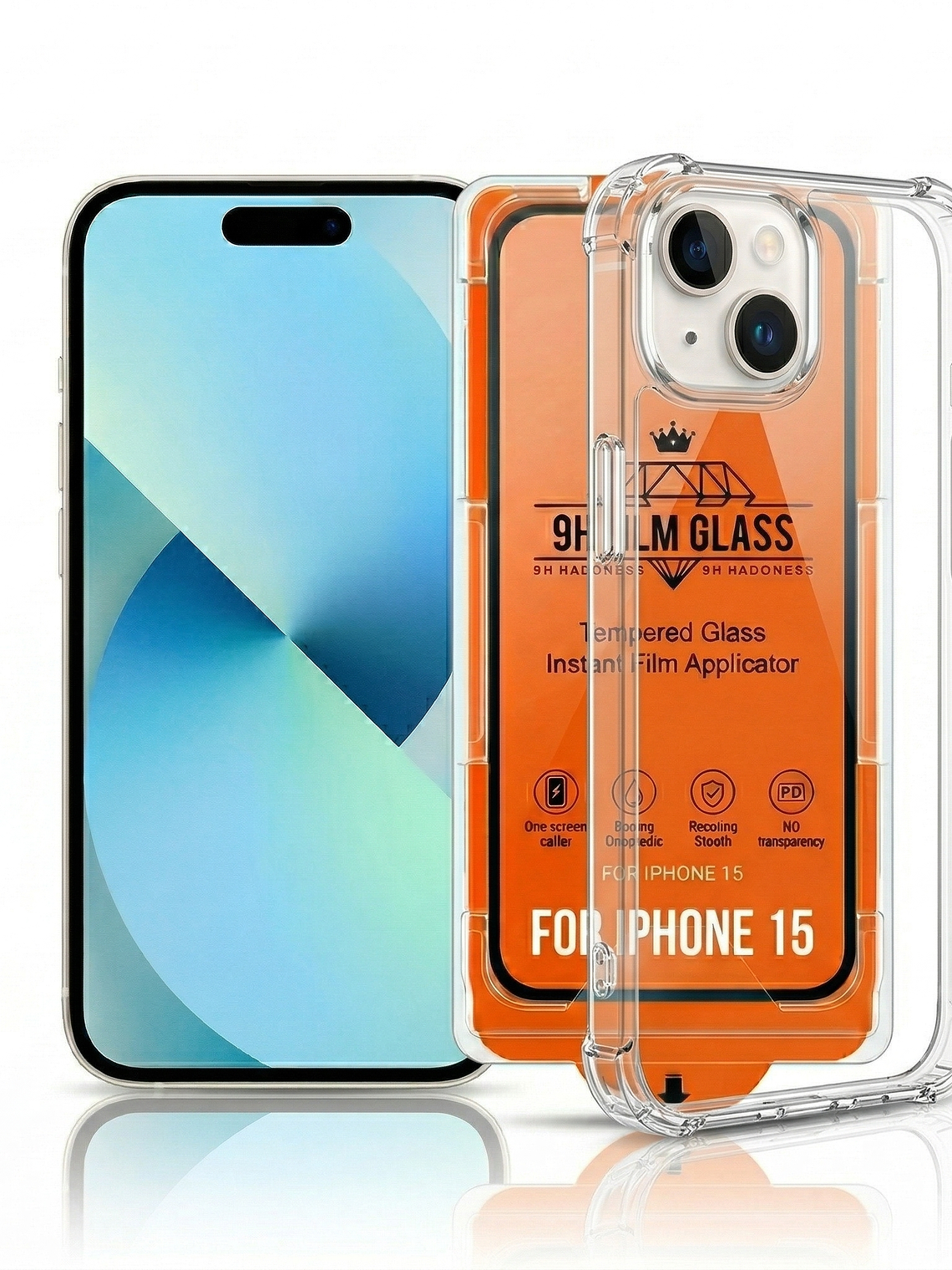 Kit Protección iPhone 13 14 15: Funda MagSafe + Vidrio 9H 2