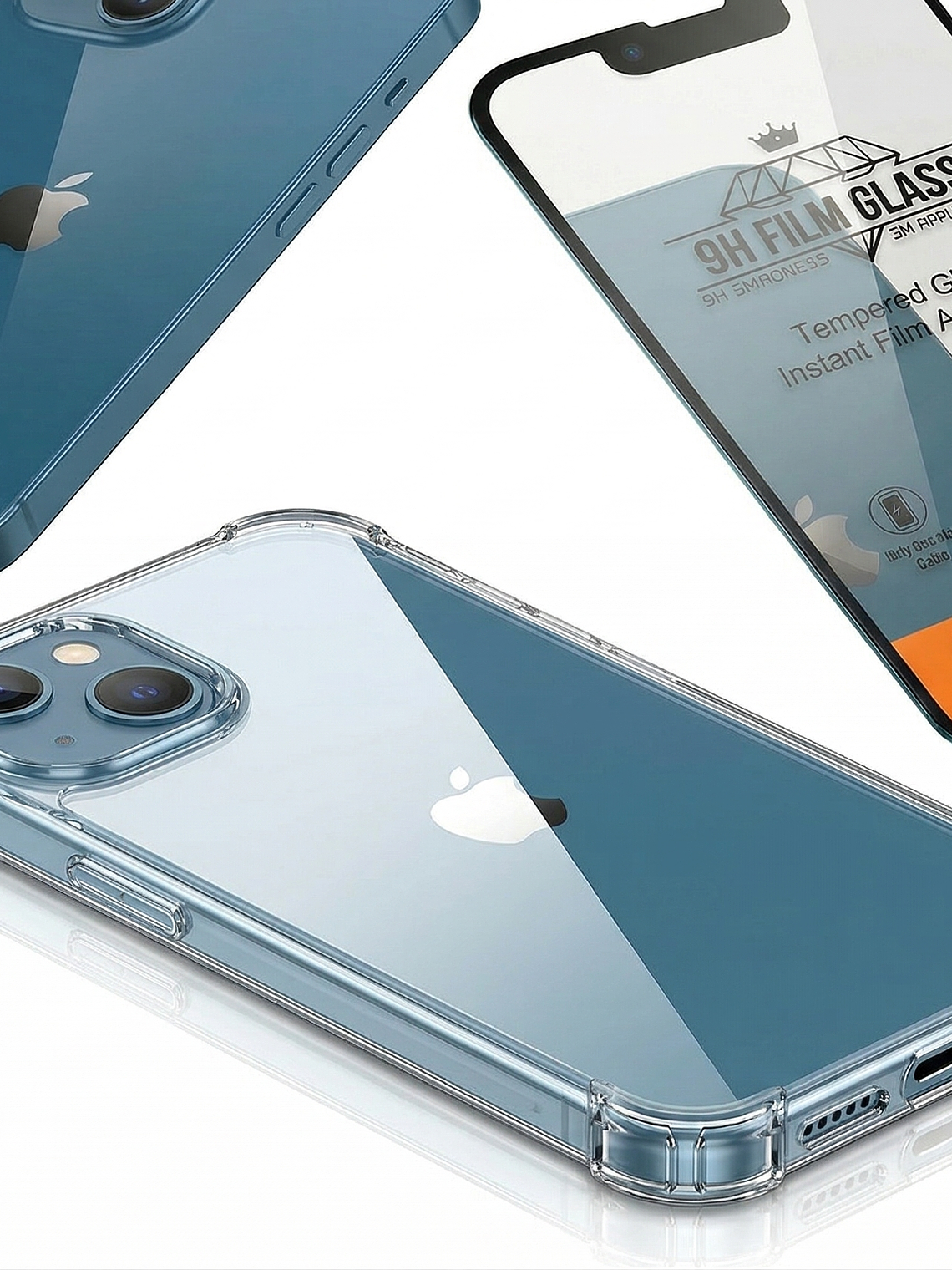 Kit Protección iPhone 13 14 15: Funda MagSafe + Vidrio 9H 4