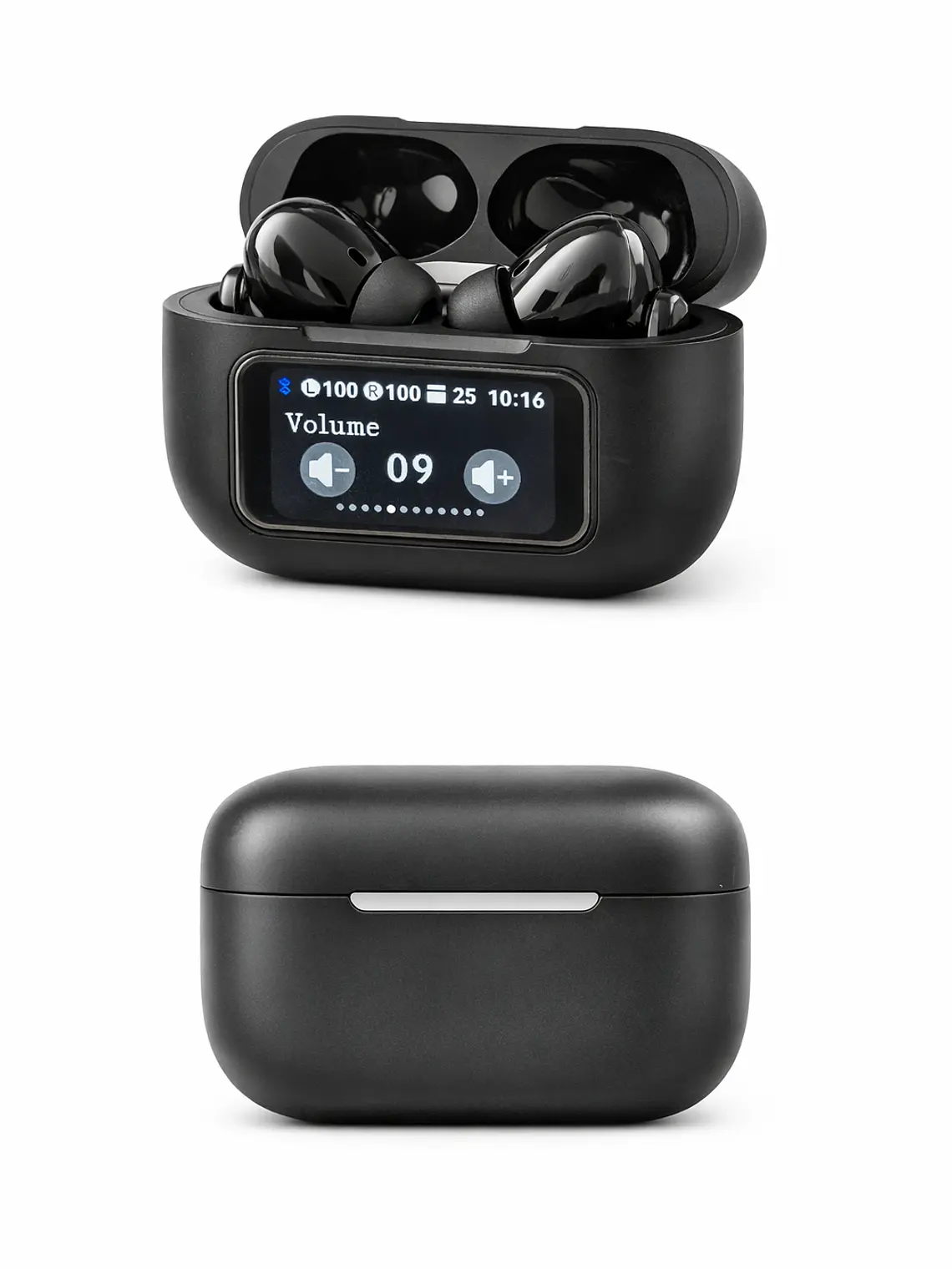 Audífonos A9 Plus Pro ANC+ENC Pantalla Táctil Bluetooth 5.4 5