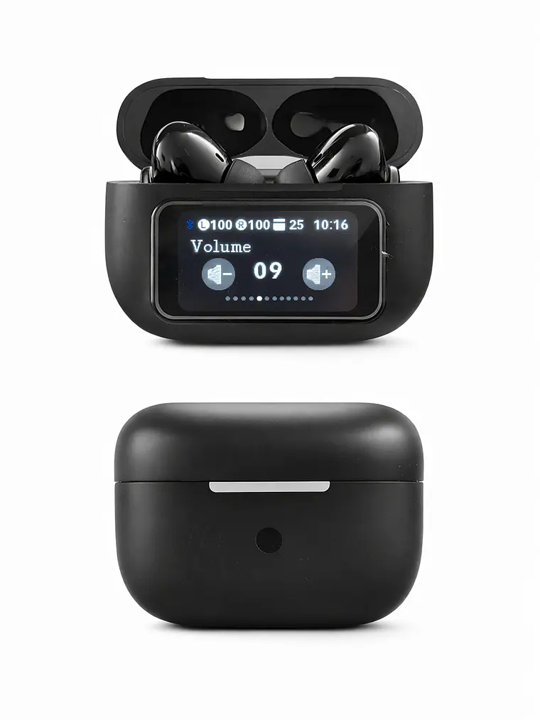 Audífonos A9 Plus Pro ANC+ENC Pantalla Táctil Bluetooth 5.4 7