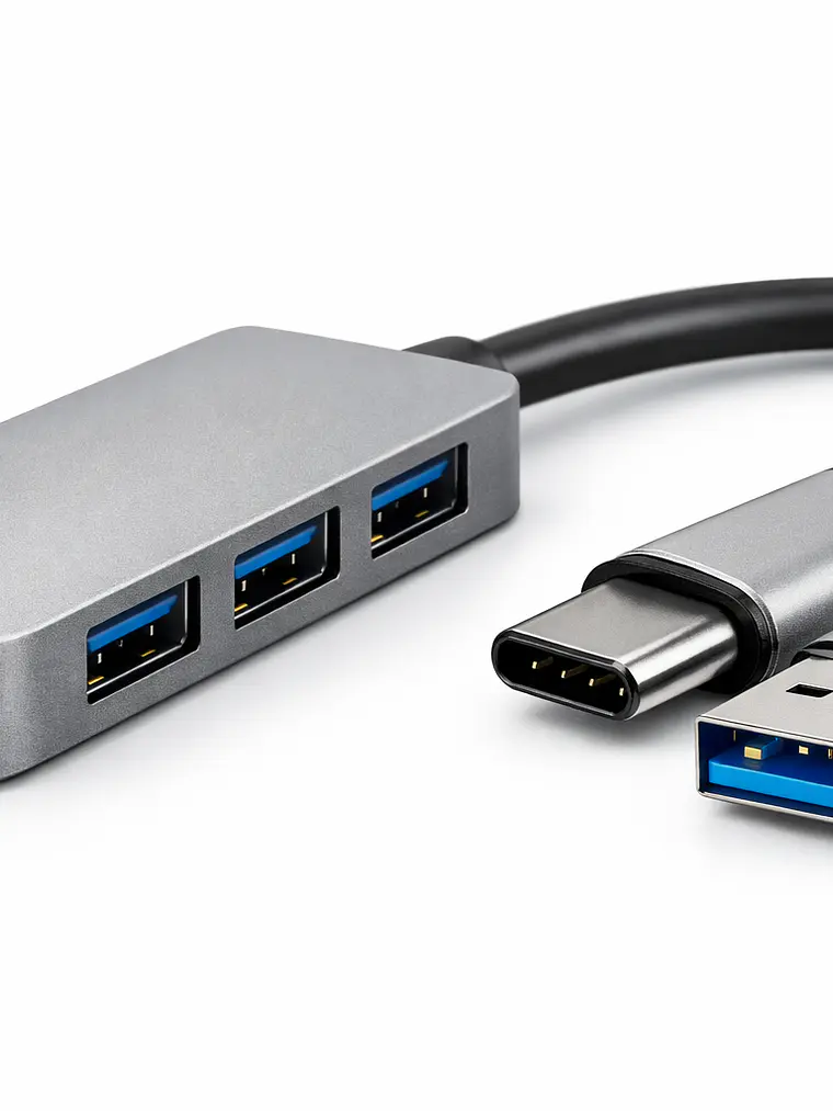 Pack Tech Pro Hub USB-C 4K + Cable 240W + Audífonos A9+ 6