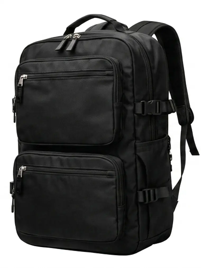 Mochila Urbana D&B Éirí 30L Laptop 15.6 USB 6 Bolsillos - Negro/Gris 1