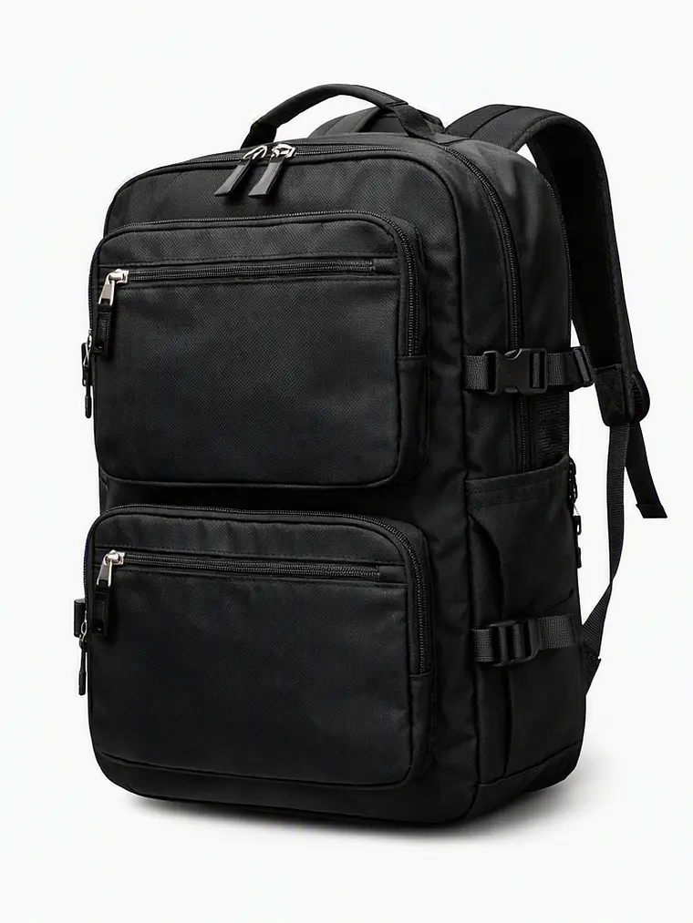 Mochila Urbana D&B Éirí 30L Laptop 15.6 USB 6 Bolsillos - Negro/Gris 7
