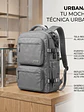 Mochila Urbana D&B Éirí 30L Laptop 15.6 USB 6 Bolsillos - Negro/Gris - Miniatura 11