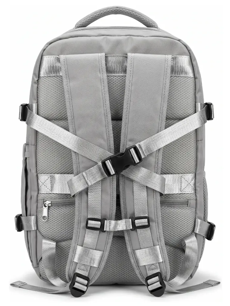Mochila Urbana D&B Éirí 30L Laptop 15.6 USB 6 Bolsillos - Negro/Gris 14