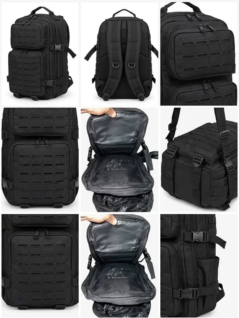 Mochila Táctica Militar LHI 27L Impermeable Mediana 7