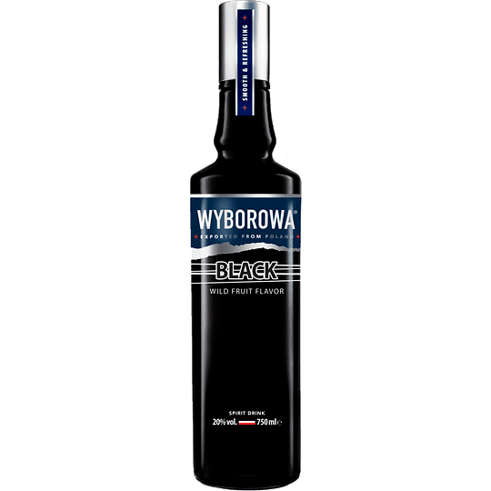 VODKA WYBOROWA BLACK 750 ML.