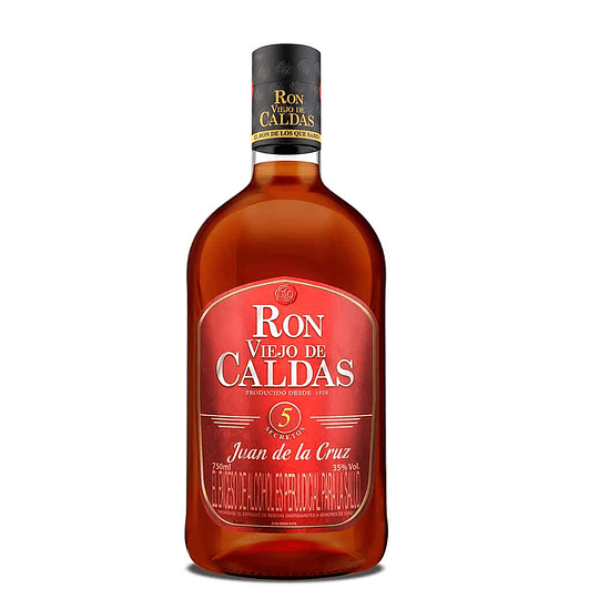 RON VIEJO DE CALDAS 5 AÑOS 750 ML.