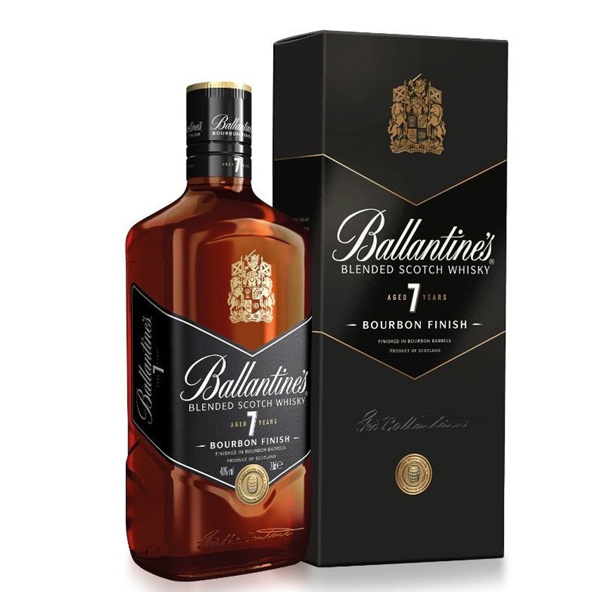 Pack x3 Whisky Ballantines Bourbon Finish 7 años 700cc