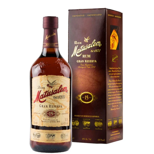 RON MATUSALEN GRAN RESERVA 15 AÑOS 750 ML.