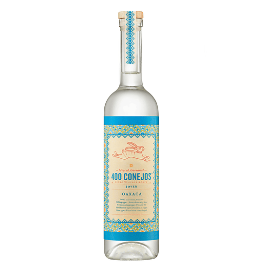 MEZCAL 400 CONEJOS JOVEN 750 ML.