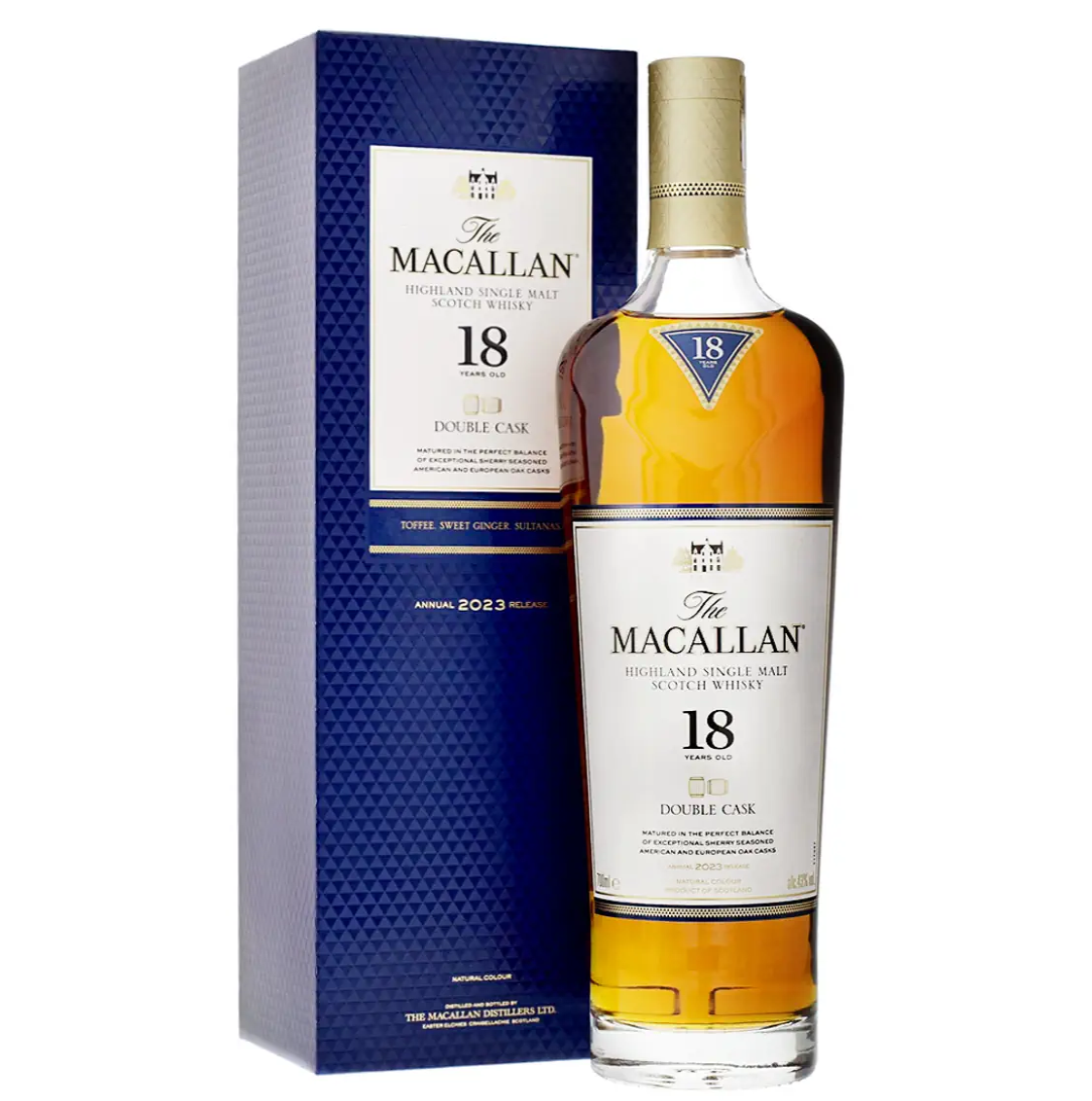 The Macallan 18年 シングルモルトウイスキー 700ml WHISKY THE MACALLAN DOUBLE CASK 18 AÑOS 700 ML.