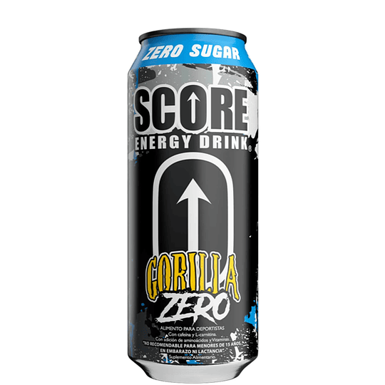 ENERGETICA SCORE GORILA ZERO 500 ML. Pack 6 Latas