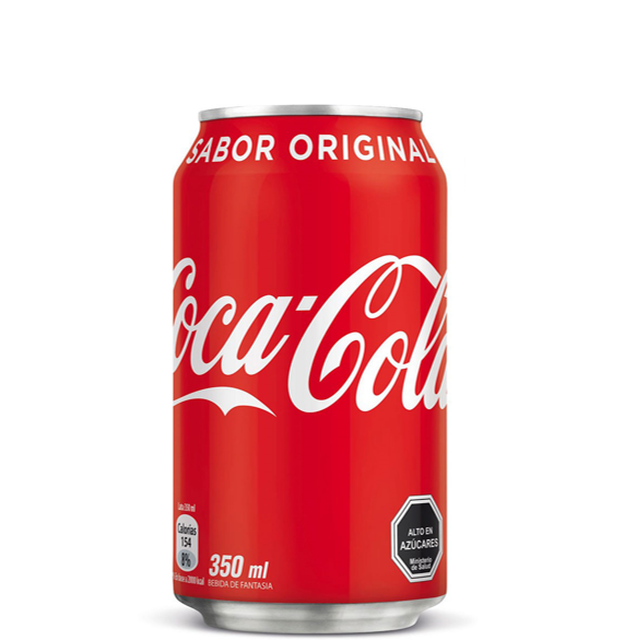BEBIDA COCA COLA PACK 6 LATAS 350 ML.