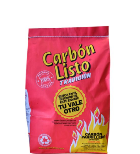 CARBÓN LISTO TRADICIÓN 2.5 Kg