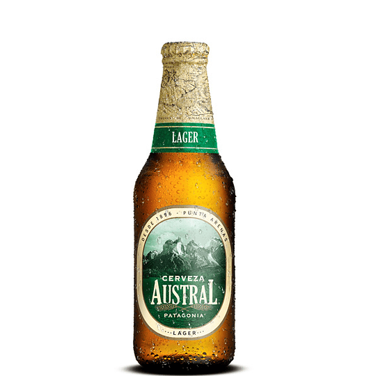 CERVEZA AUSTRAL LAGER 330 ML. 24 BOTELLAS