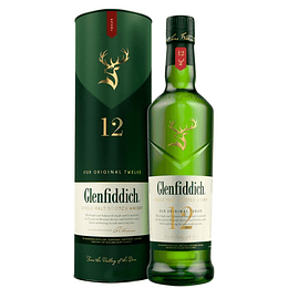WHISKY GLENFIDDICH 12 AÑOS SINGLE MALT 40° 750 ML.