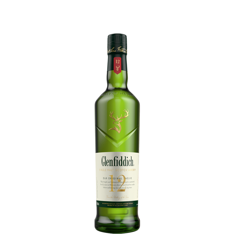WHISKY GLENFIDDICH 12 AÑOS 375 ML.