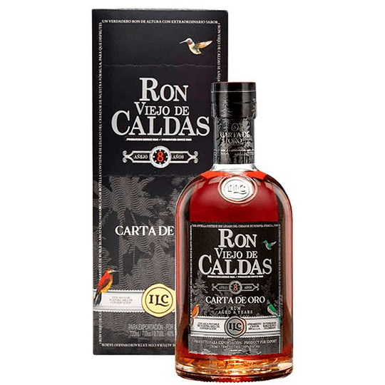 RON VIEJO DE CALDAS 8 AÑOS 750 ML.