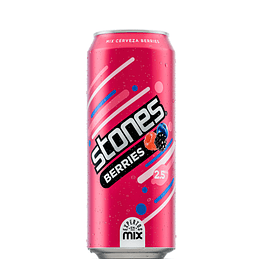 CERVEZA STONES BERRIES 470 ML . 24 LATAS