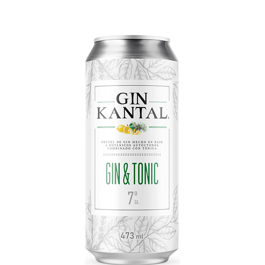LATA GIN KANTAL TONIC 7º  12 UNIDADES