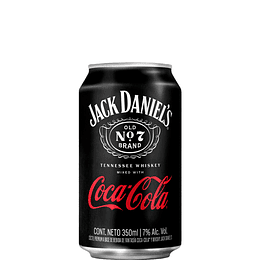 JACK DANIEL'S & COCA COLA LATA 350 ML. PACK 6 LATAS