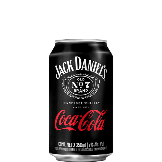JACK DANIEL'S & COCA COLA 350 ML. PACK 6 LATAS