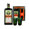 LICOR JAGERMEISTER 700 ML. + 2 VASOS SHOT