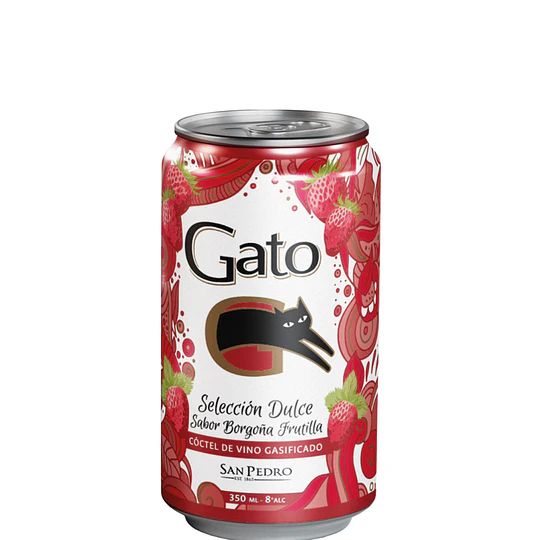 COCTEL VINO BORGOÑA FRUTILLA GASIFICADO 8º 350ML. - PACK 6 UDS