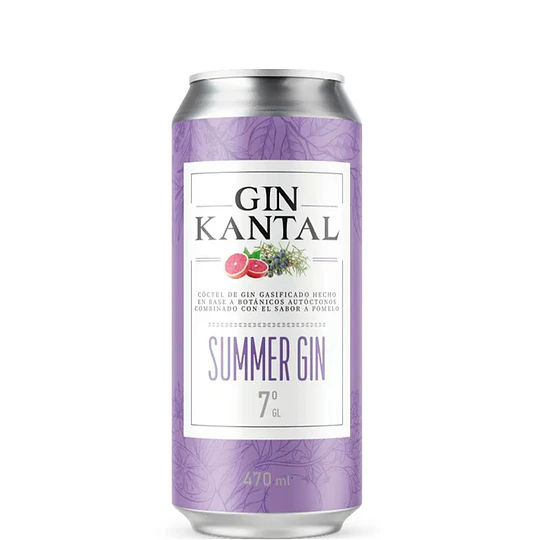LATA GIN KANTAL SUMMER 7º 473 ML. 12 UNIDADES