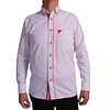 Camisa Blanco Rojo 