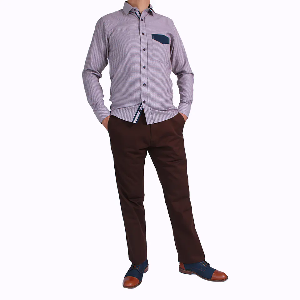 Camisa Vinotinto Azul (201) 2