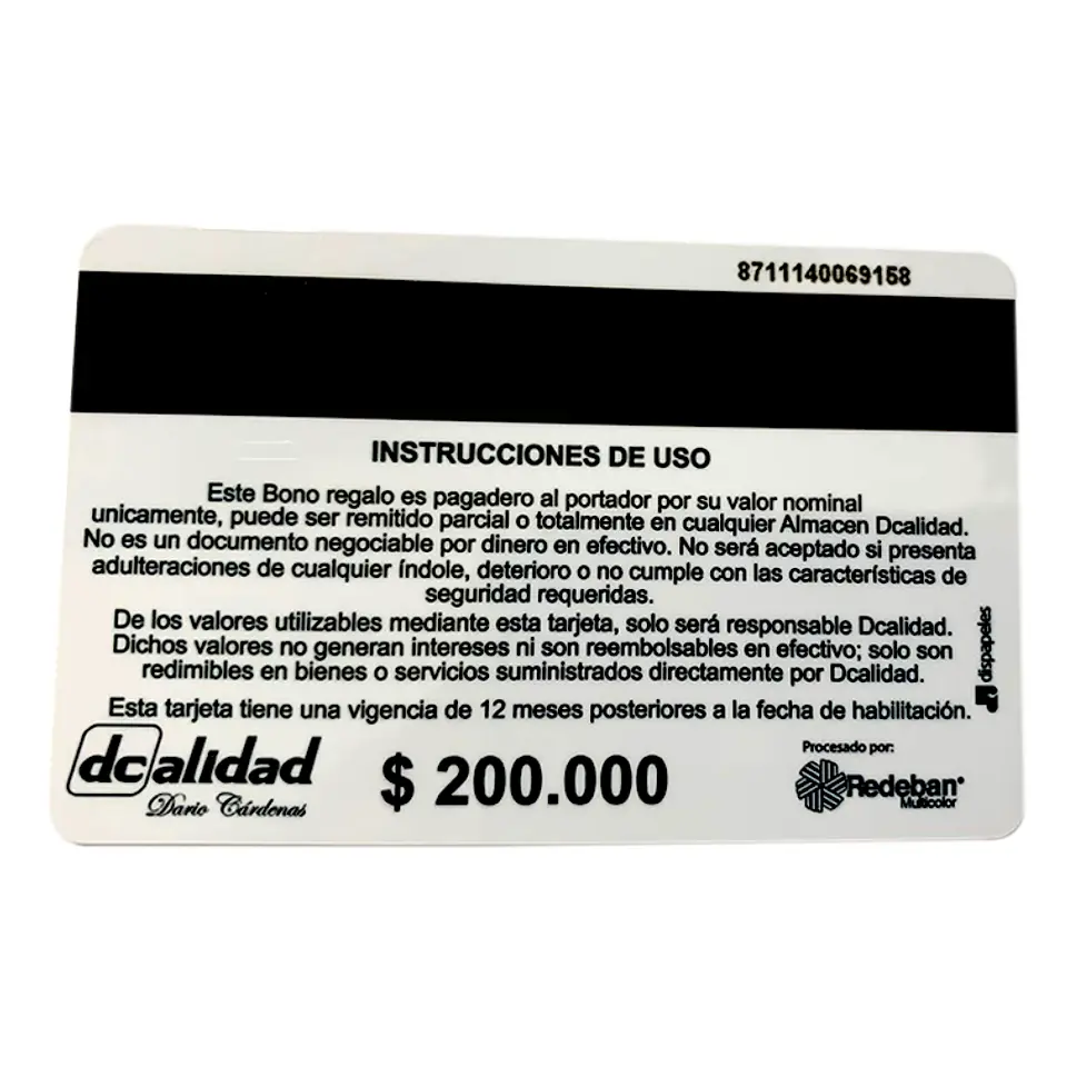 Bono de regalo $200.000 2