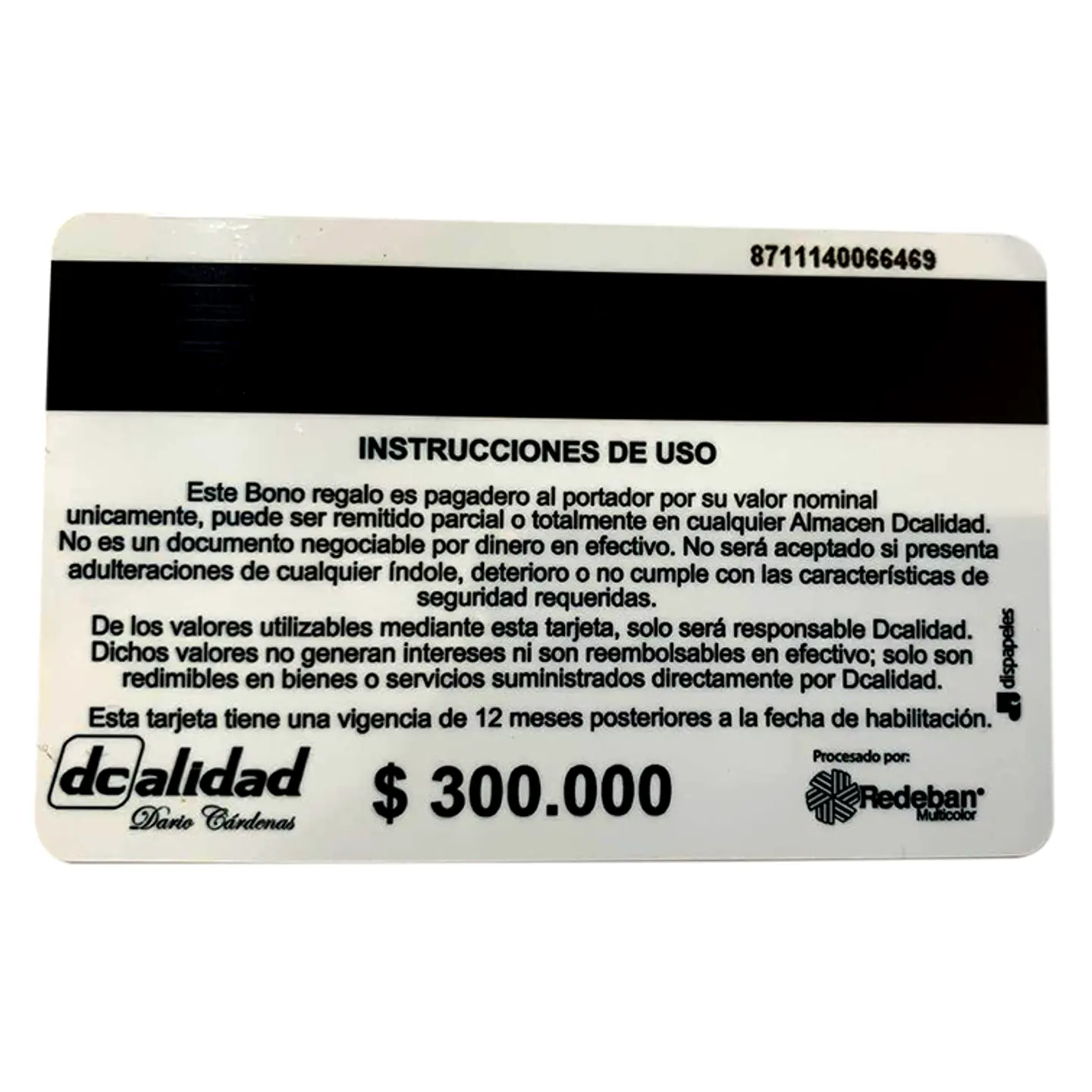 Bono de regalo $300.000 2