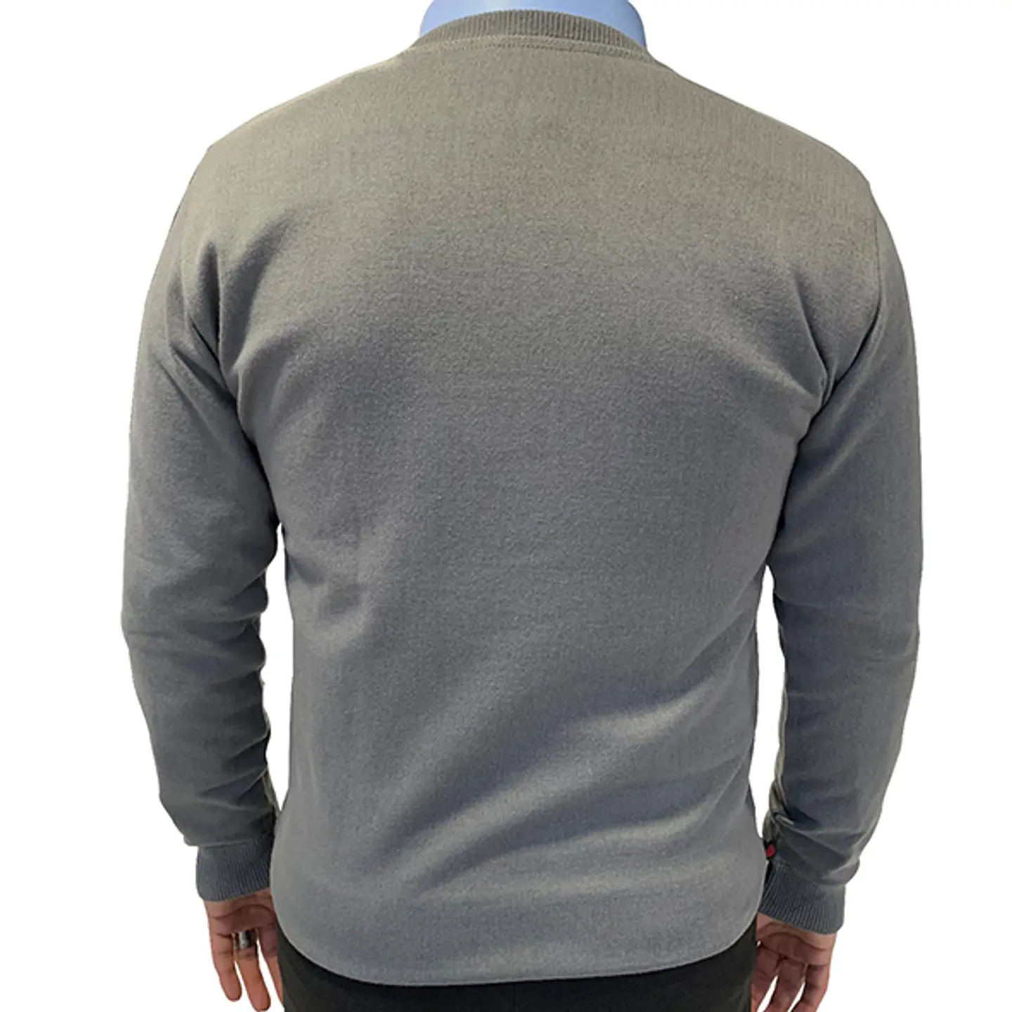 Suéter Cuello V Gris Oscuro (111) 2