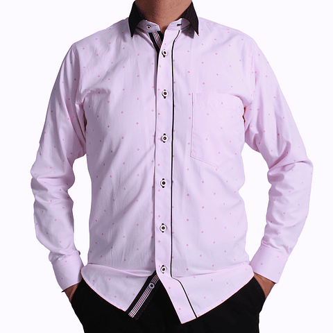 Camisa Rosado Negro (327)