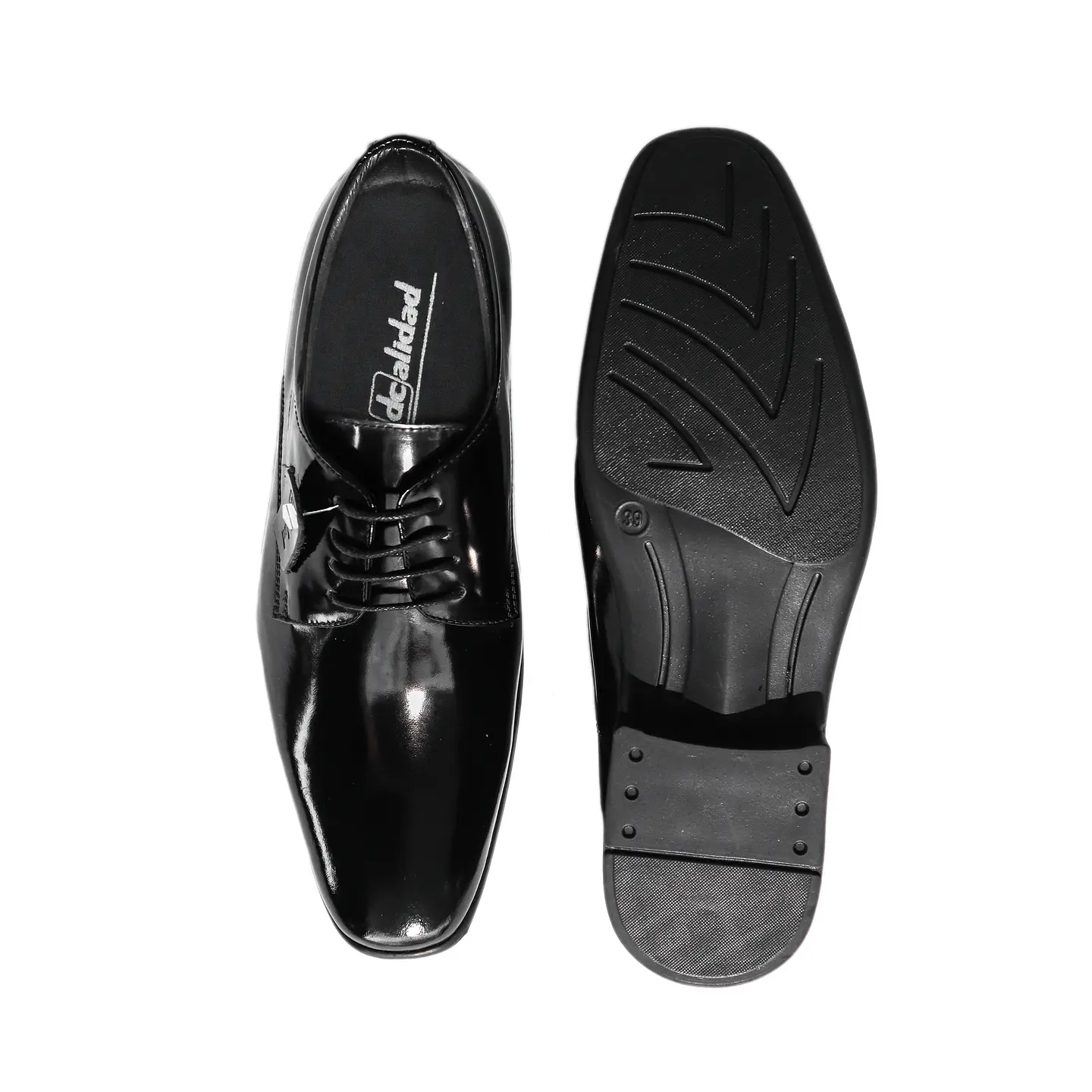 Zapato Negro Cordones 3