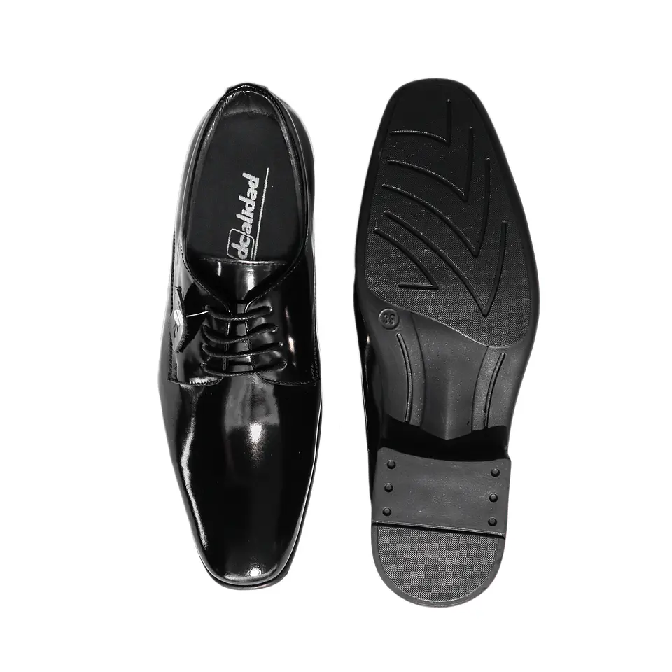 Zapato Negro Cordones 3