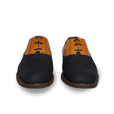 Zapato Azul Oscuro con Cordones