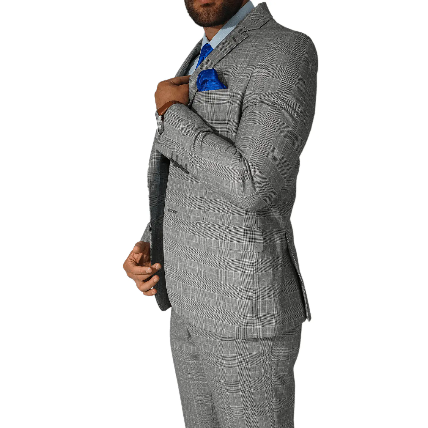 Traje Slim Gris Claro 1