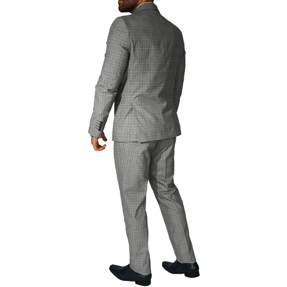 Traje Slim Gris Claro 3