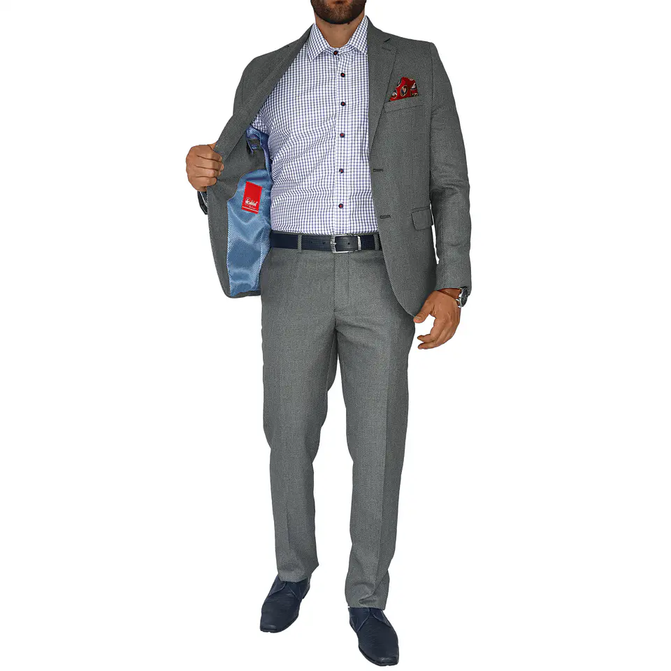 Traje Slim Gris  2