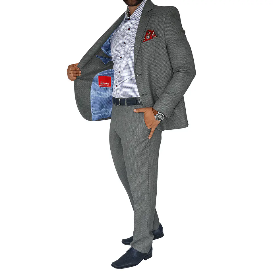 Traje Slim Gris  3