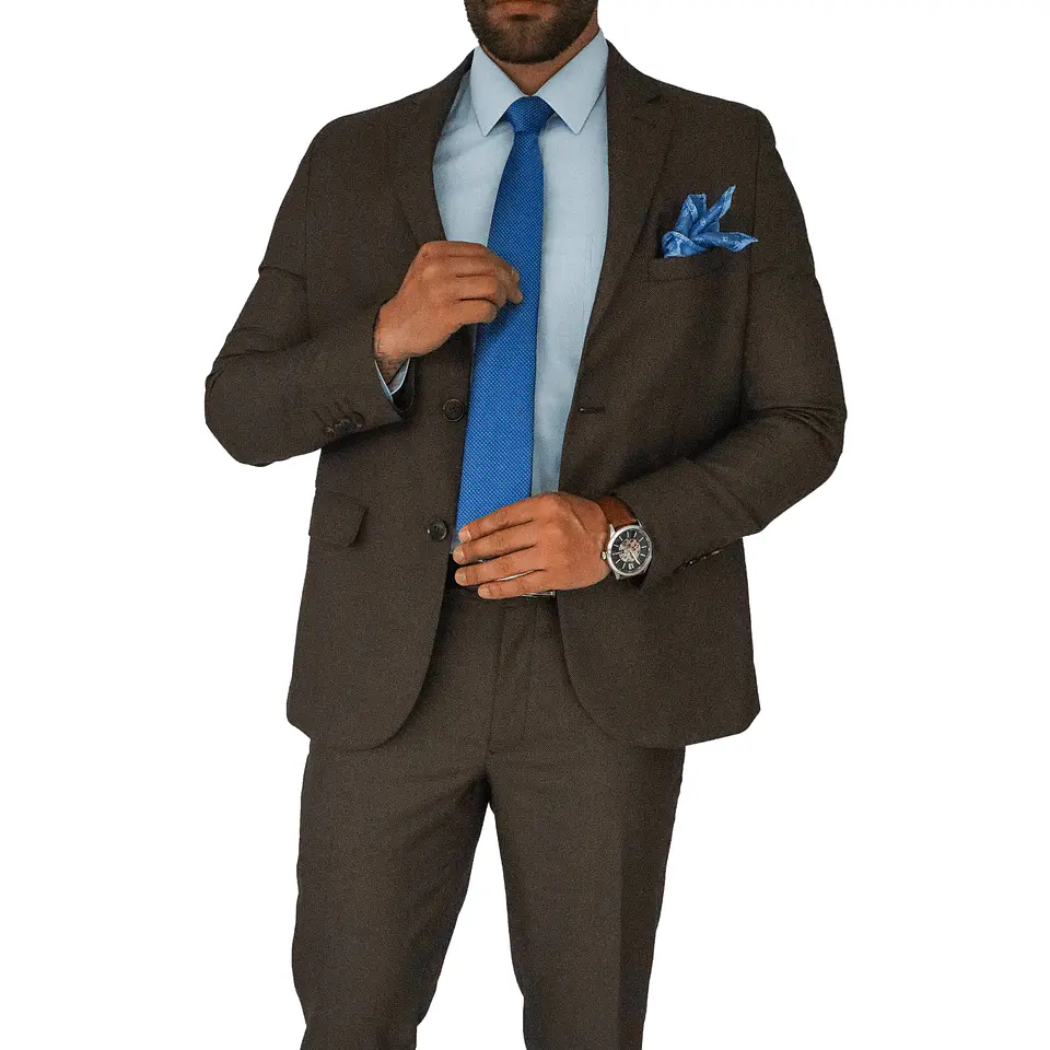 Traje Slim Café  1