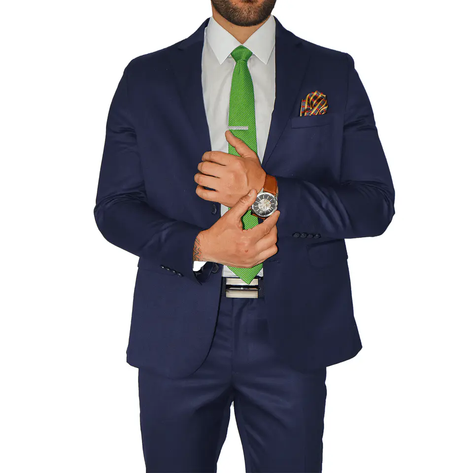 Traje Slim Azul 1