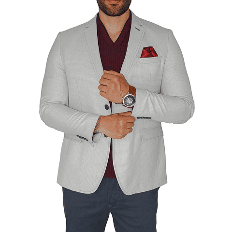 Blazer Gris Claro