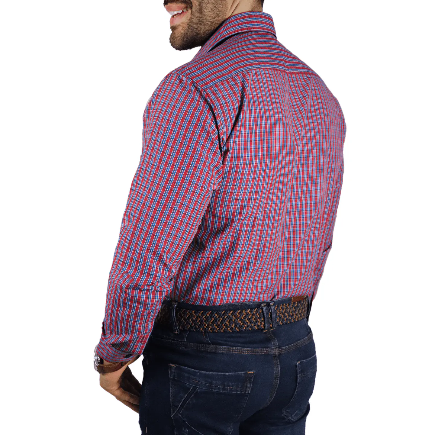Camisa a Cuadros Rojo - Azul 3