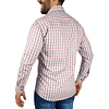 Camisa a Cuadros Rosa y Gris